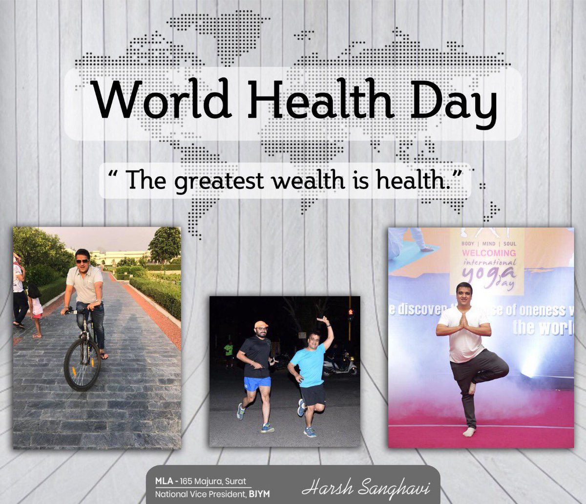 Health is the most priceless possession.
A healthier you will build a healthier nation. Stay fit, Stay healthy!
#WorldHealthDay