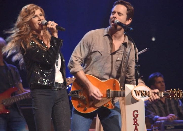 miriamrsue's tweet photo. Bittersweet #FreakingDeaconFriday with this being the final week of filming for @NashvilleCMT. In that vain, a photo of when we first saw Deacon in the 1st episode of the series performing with Rayna at the Opry. https://t.co/uljs1BKemy