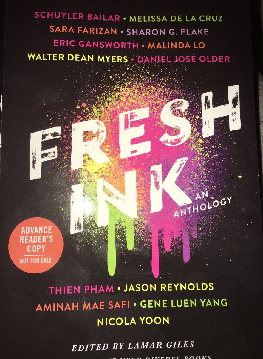 BriChisLibChat's tweet photo. The #TurnUpIsReal in @randomhousekids with the new Diverse Anthology #Freshink it's so hot the ink runs down the pages in as diverse a path as the youth whose voices are represented https://t.co/sKMzFUGHg0