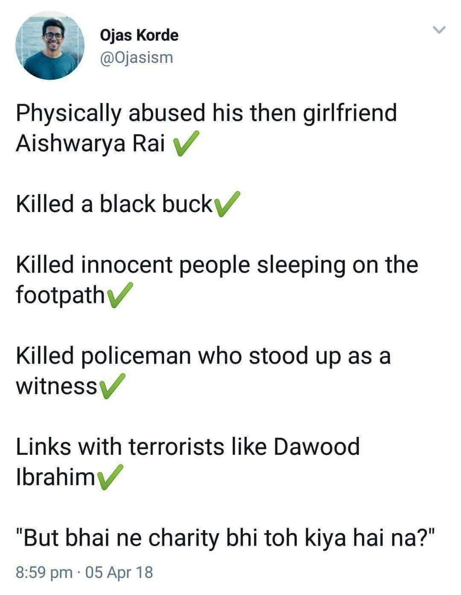 SARCASTIC_TRUT's tweet photo. #BlackBuckPoachingCase
Salman Khan kill a rare animal which is in "Red Data Book" &amp; some blind fans say that he kill a animal.
Black Bucks  are  extinct animals.
🚩🚩🚩🚩🚩🚩🚩🚩🚩🚩🚩
@BeingSalmanKhan 
#SalmanConvicted 
#SalmanGuilty 
#SalmanVerdict https://t.co/TvslWSf7p7