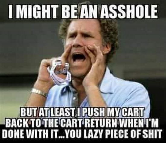 If you don't put the trolley back, you have MASSIVE issues!!!!! 🤣🤣🤣