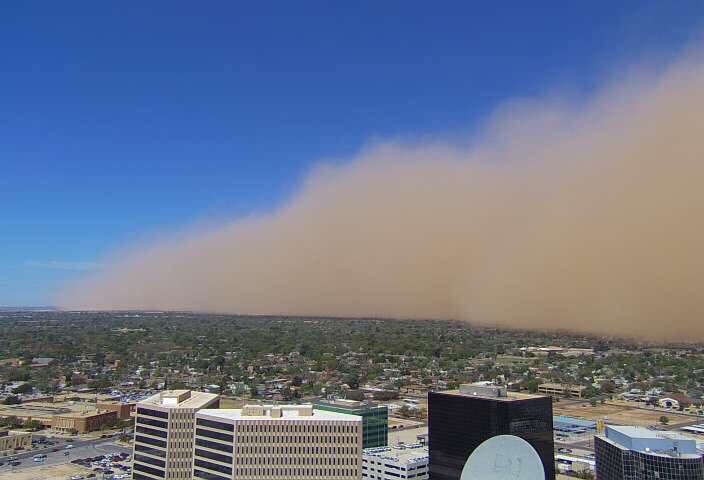 Not to be confused with the Sahara west Texas gets to experience quite the contrasts in weather. Lubbock Texas blowing in!!