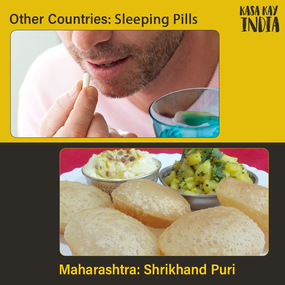 KasaKayIndia's tweet photo. Shrikhand puri bhaat paahunech aajar palun jato! https://t.co/qojD9ZWC6m