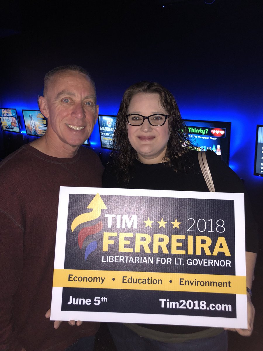 Tim2018Official's tweet image. That’s a wrap! Thanks, #Modesto and all of my supporters for a great night! Don’t forget to vote on June 5th! #Tim2018 #vote #libertarian