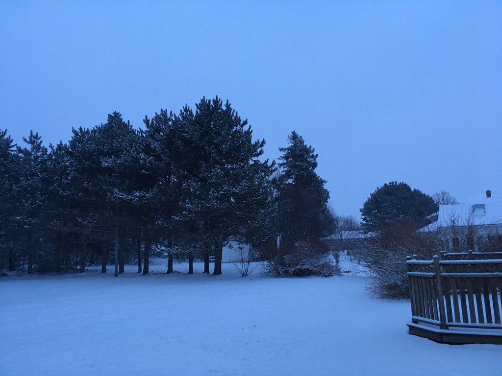 DrummerBoy2112's tweet image. Ok April, enough with the snow already! This was my early morning backyard scene - time for a real Spring.
#PEI #CanadianSpring #StormHour #SnowHour