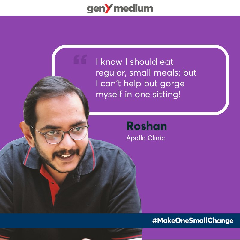 GenYmedium's tweet photo. We work with several #healthcare brands. Most of our employees are associated with a healthcare brand, but do we follow what we preach? Here's team GenY confessing to our health misses. We are aware & willing to #MakeOneSmallChange. #WorldHealthDay looks like a good day to start https://t.co/QslH5nHx3c