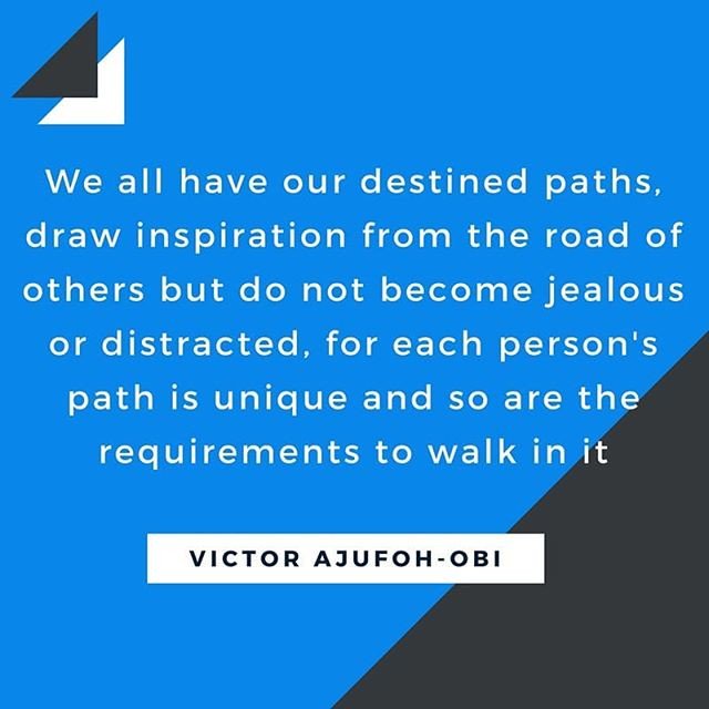 AraucariaProj's tweet photo. Reposting @udoajufoh: - via @Crowdfire 
We all have our destined paths, draw inspiration from the road of others but do not become jealous or distracted, for each person's path is unique and so are the requirements to walk in it - Victor https://t.co/K5aCKw3ZVM