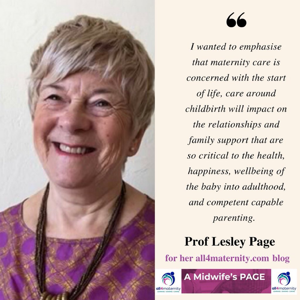 Positive relationships hold us together throughout our lives.  The wonderful <a href="/Humanisingbirth/">Lesley Page CBE</a> focuses on this in her recent blog post for <a href="/all4maternity/">all4maternity</a> - BIRTH is beginning of the journey,&amp; it’s therefore critical we get it right. all4maternity.com/caring/blog/mi… #continuitymatters