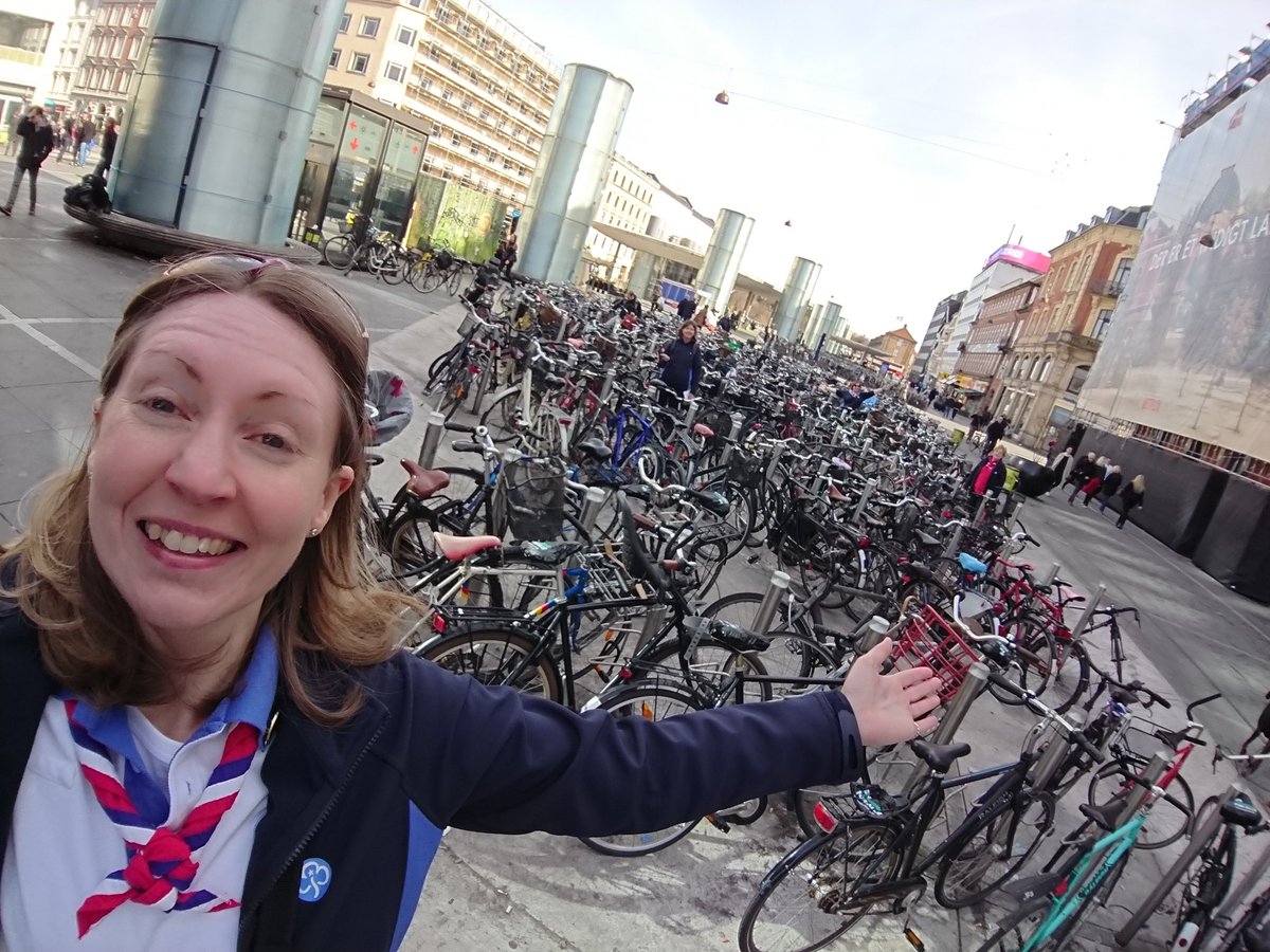 Where's team Bromsgrove? Can you spot all 4 of us amongst the bicycles?! <a href="/GirlguidingScot/">Girlguiding Scotland</a> <a href="/DenmarkDash/">Denmark Dash</a> #DenmarkDash