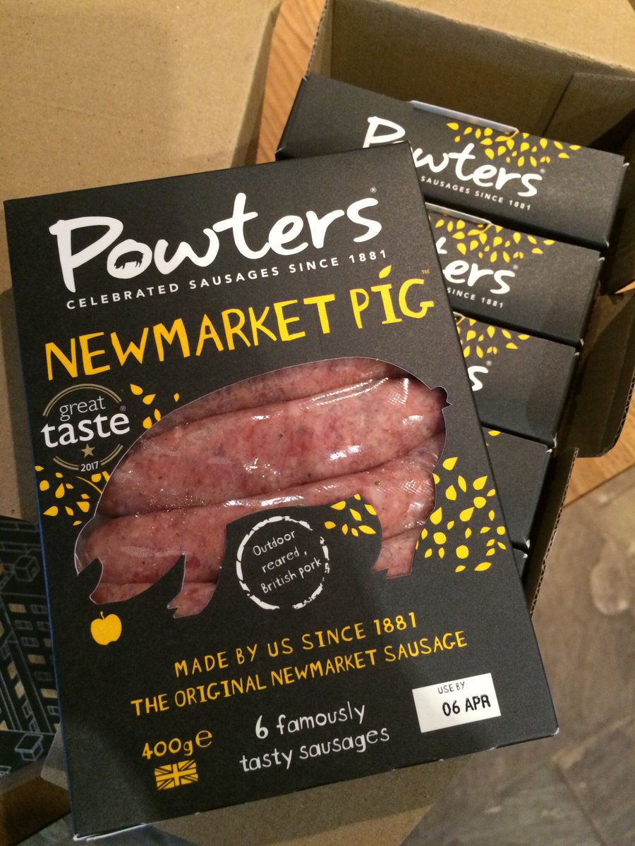 The tastiest prize I have ever won <a href="/eatpowters/">Powters Sausages</a> <a href="/MusketeerEvents/">Musketeer Events</a> 😋 #thankyou #bangers