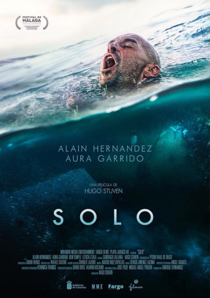 HugoStuvenC's tweet photo. Muy agradecido a la maquinaria de producción que hay detrás de SOLO. Produce Playa Jarugo AIE, Miramar Media Entertainment con la colaboración del Gobierno de Canarias, Gold Tower Producciones @FargoEntmt  @Imminent_ad  y distribución con la gran @filmax 🎬🍿 https://t.co/aHR75k24Hb