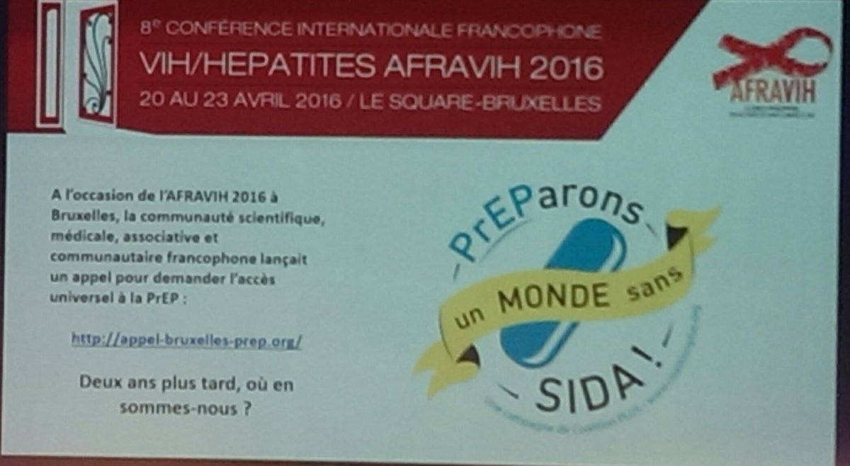 ken_monteith's tweet photo. Jade Ghosen et Eve Plenel vont clore la dernière session avec une présentation sur les barrières à l'accès à la PrEP, tout en évoquant la campagne de @CoalitionPLUS à #AFRAVIH2016 Bruxelles #AFRAVIH2018 #Demedicalisons https://t.co/RmUa6YYHuf