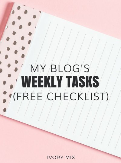 ivorymix's tweet image. My weekly blogging tasks and checklist wp.me/p71afr-4aQ #blogbranding #growyourtraffic #socialmedia #onlinebusiness
