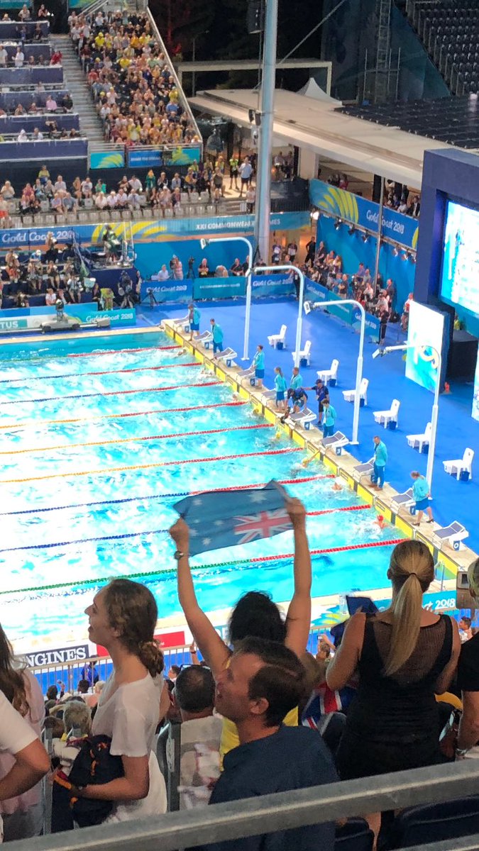 leigh_pointon's tweet photo. Cate Campbell #GC2018Swimming 50 metres freestyle final!!! #gocate https://t.co/7XrrqlqagT
