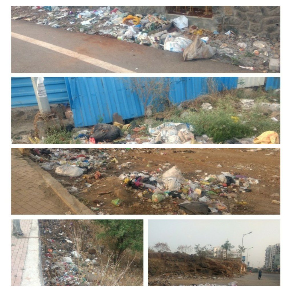 CleanKharadi's tweet photo. @PMCPune @dubeyanu @KunalKumarPMC @MlaJagdishMulik @MinGirishBapat @MuktaTilak Left side of #FountainRoadKharadi frm #KharadiPoliceChowky towards #downtown, #JanakbabaDargah opp to #WTC & #ForestCounty boundary wall opp to #spanOlife. Some ppl defecating on ground opp to WTC #stopburninggarbage #cleankharadi #cleanpune #opendefecationfree #SwachhBharat https://t.co/Xm7RY32T3C