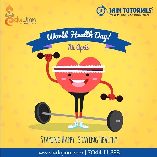 EduJinn's tweet photo. #WorldHealthDay2018 #5thapril #stayhealthy #stayfit https://t.co/npgP2o1AZd