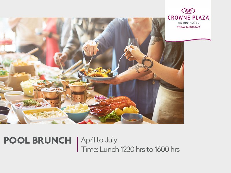 CrownePlazaGGM's tweet image. Enjoy a laid back brunch next to our azure blue pool where you can take a dip after a delicious meal.
Make your reservation at: +918860027121
#PoolBrunch #SundayBrunch #CrownePlaza #Gurugram