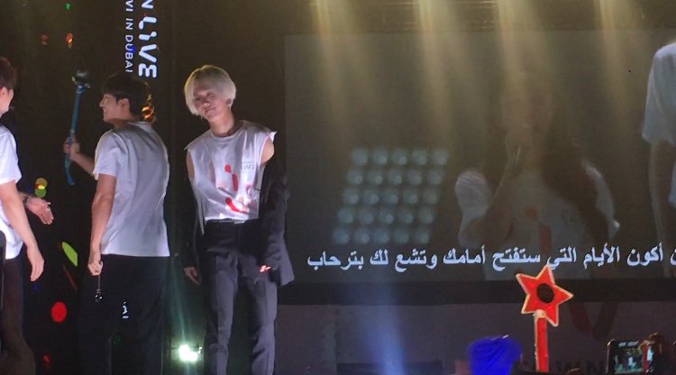 onlywithYesung's tweet photo. 180406 #SMTOWNinDubai (cr: purpleeman) https://t.co/R7cqiOSlZG