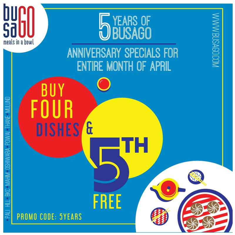 BUSAGO's tweet photo. Dim-Sumbody tell you you’re just our type ? To show you appreciation for all the love and support you have showered on us. We are running our Anniversary special offer ALL MONTH!
#BusaGo #Oshiwara #PaliHill #Mahim #Mulund #BKC #Powai #Thane #5yearsOfBusaGo #HighFiveWithBusaGo https://t.co/SOe4zaveoU