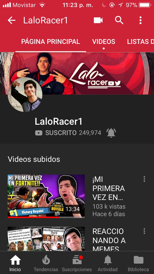 OnexAndre's tweet photo. @LaloRacer1 La active desde que me suscribí xD https://t.co/u3YxFWGkWh