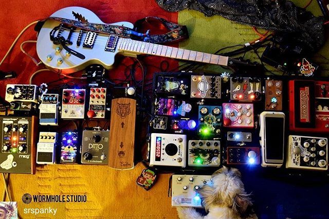 TheRealDrSci's tweet photo. Regrann from @srspanky - 🔊⚡️ I love my pedalboard, thanks to everyone, specially to @axeandyoushallreceive and @electricmojoguitars 🇨🇦
——-📸by: @wormholestudio
🎛My chain: #InfiniteJets ~ #interstellarorbiter ~ #whammy ~ #XotixWah ~ #anasoundssavag… https://t.co/1sHCkvCjJa https://t.co/ZK9d1tSk7n