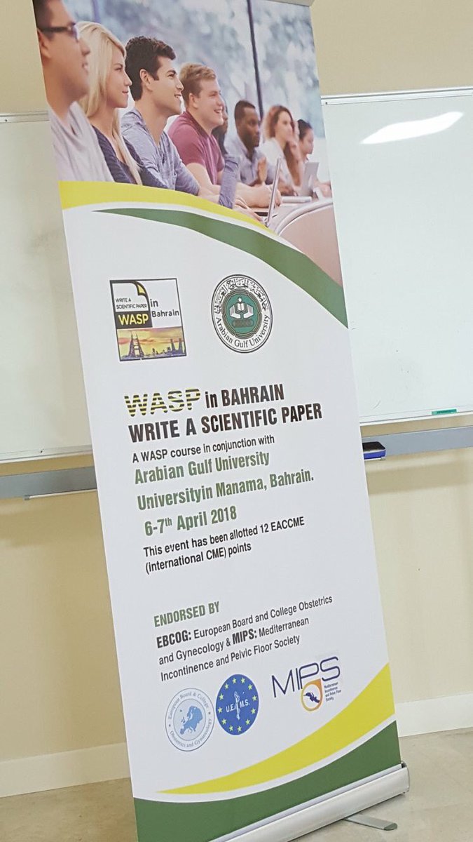 DrNaeema's tweet photo. Write A Scientific Paper #WASP in #Bahrain started @Agu it handled various #statistical test and how to prepare &amp; publish u #research https://t.co/OpX6Py8bro