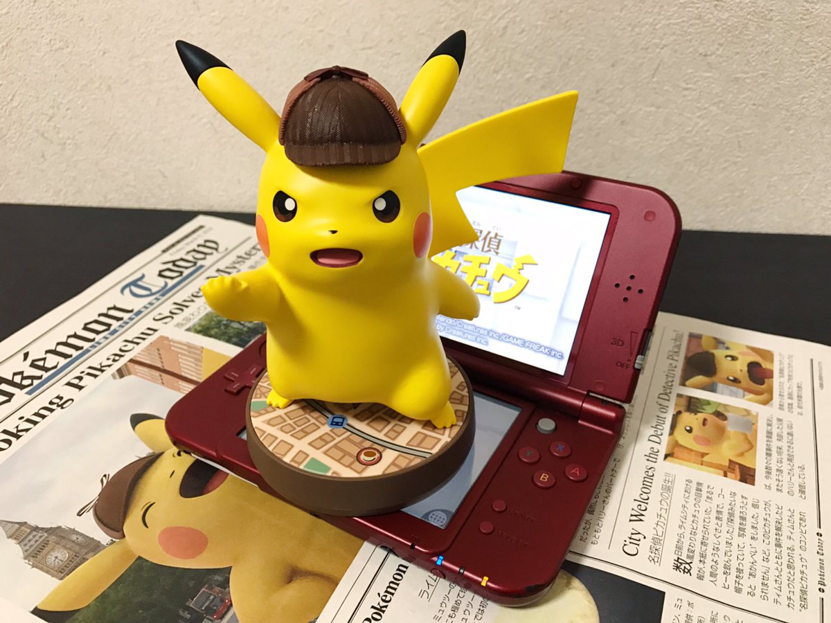 コルビー Colby Ar Twitter Amiibo 名探偵ピカチュウ サイズが無駄にデカい 別に大きなキャラクターでも無いし これが等身大でも無いし アミーボって結局何がしたいのか 買ったけど 可愛いけど