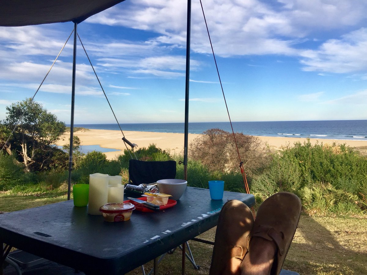 Camping is just sooooo hard to take. This is my view for the next few days. 
Just set up ⛺️ 
#LakesEntrance #LakeTyers  #Australia #Canonaustralia #Aussiephotos  #wow_australia2018 #ig_discover_australia #ig_ikeda