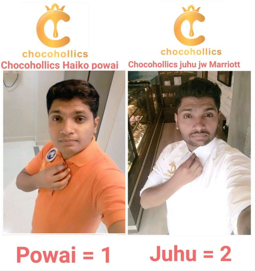RakeshDhakta's tweet photo. Chocohollics Haiko powai &amp; Chocohollics juhu https://t.co/bVWlGecETM