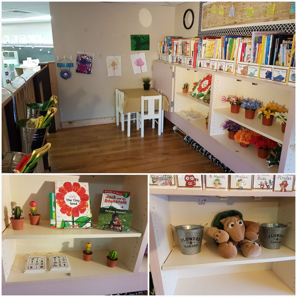 mstinyteacher's tweet photo. SETTING UP some #plantbased #learningareas in #kindergarten//
#kindergarden #ece #flowers #staytuned https://t.co/yLUJEU1NYL