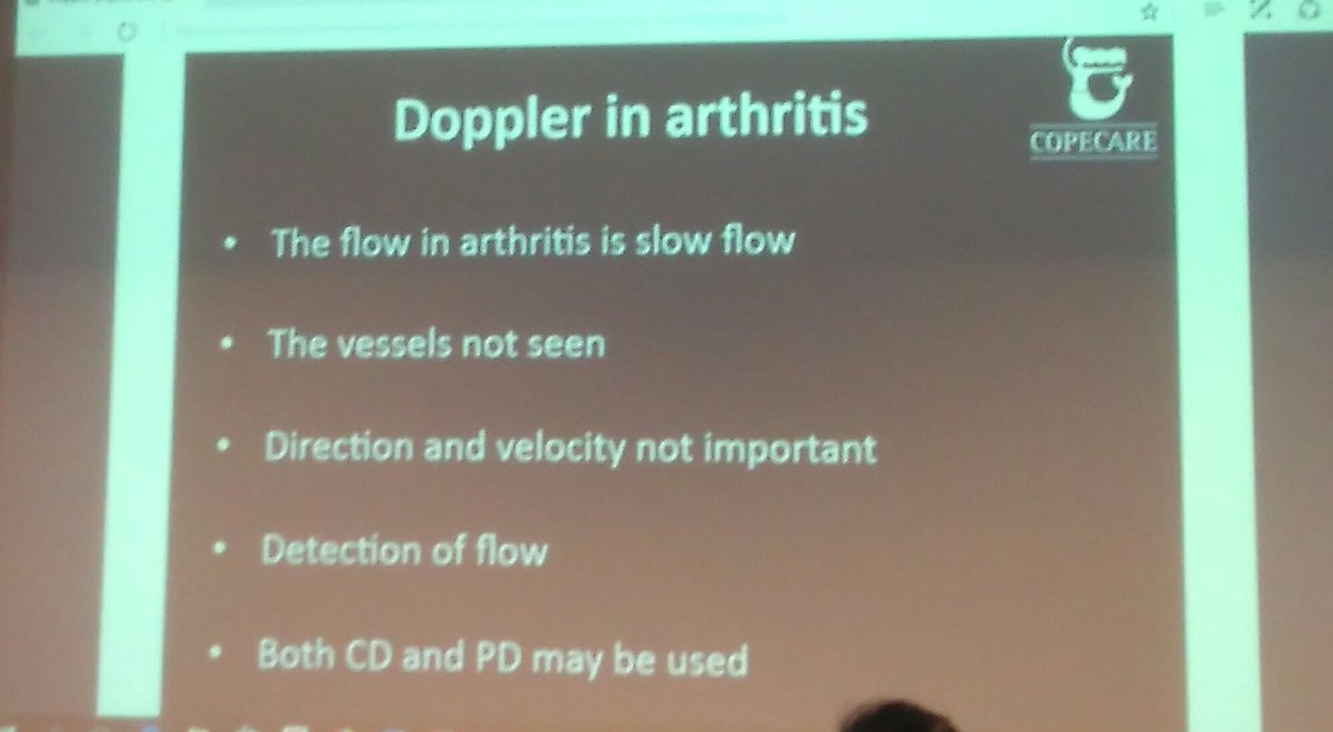 DrQasimAkram's tweet photo. Nice slide- Doppler principles in inflammatory arthritis vs vasculitis https://t.co/ykUQvB8KwB