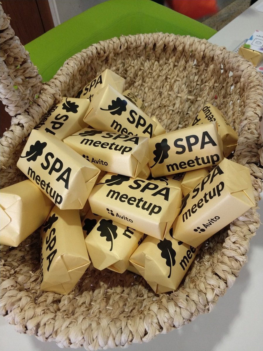 Мыло на SPA meetup, как тонкий намек, чтобы программисты чаще мылись. ))