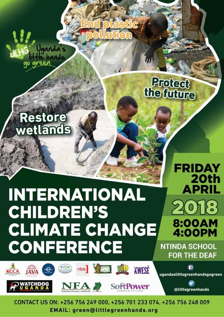 JosephMasembe1's tweet photo. Join @LilGreenHandsUg this April for the Int.children's climate change conference #ICCCC18 hosted by the Ntinda School for the Deaf as we celebrate World Earth Day. #GoGreenUg https://t.co/r2DrTx2Dta
