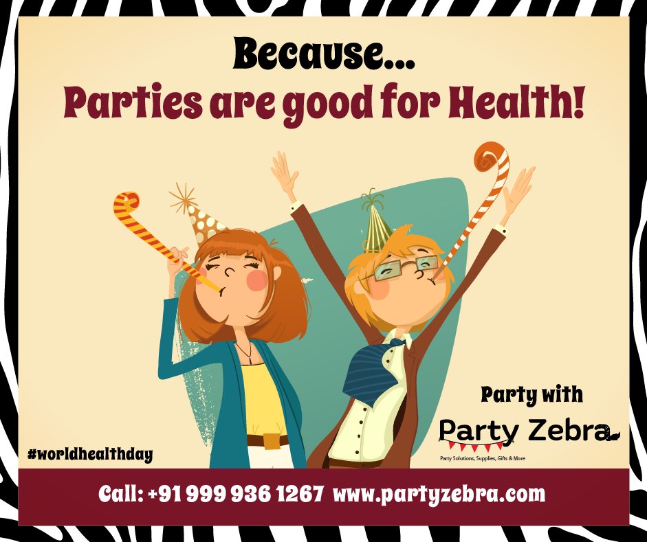 PartyZebra_PZ's tweet photo. A small party can sometimes brighten your mood and spirit.
Let us plan a perfect party for you: https://t.co/3K4UwbVKxE
#PartyZebra #WorldHealthDay https://t.co/tb2xZo8bGJ