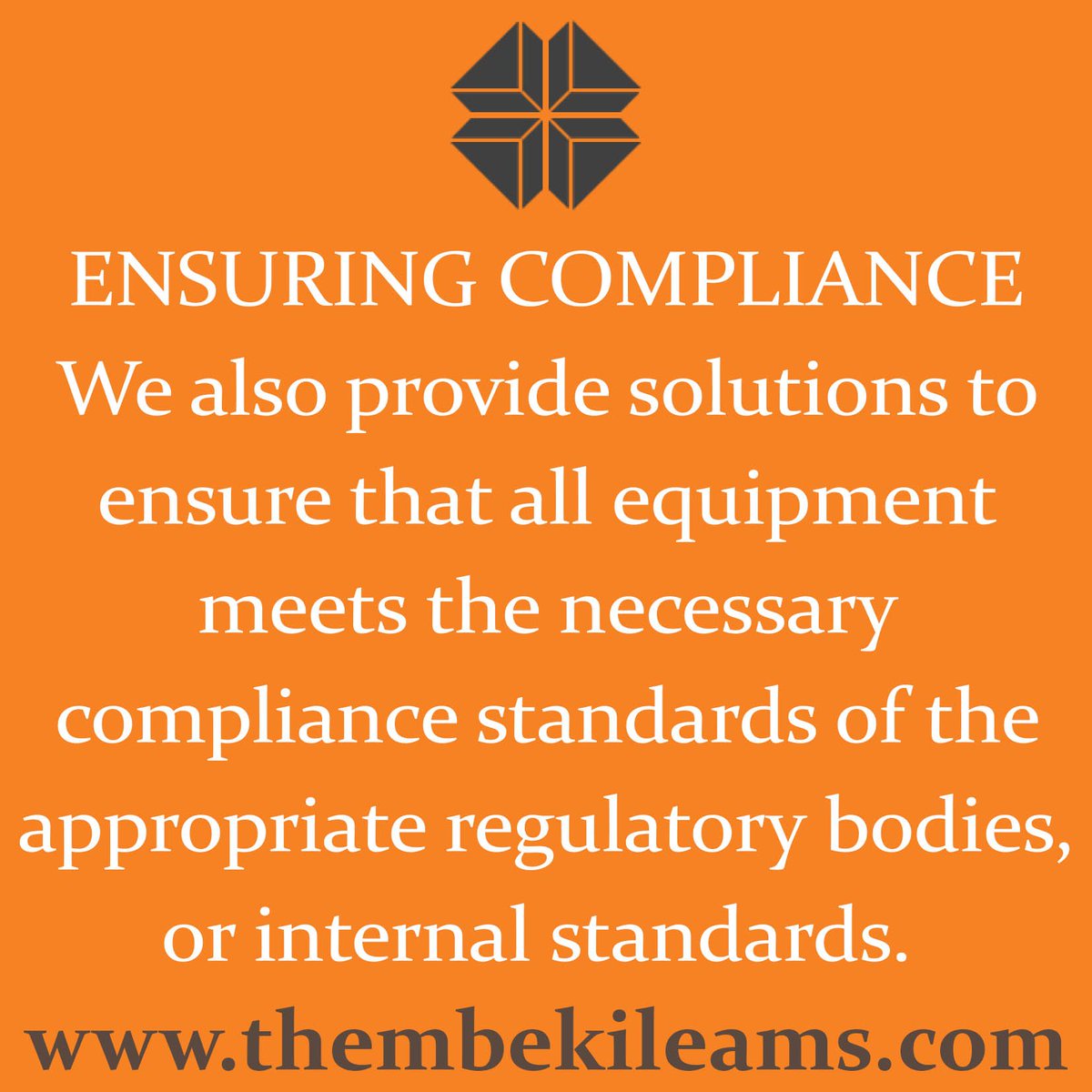 ThembekileAMS's tweet photo. ENSURING COMPLIANCE Vereeniging 016 423 2283 | George 044 877 0215 | https://t.co/FYbdhJCaJn https://t.co/vacX6fAvTp