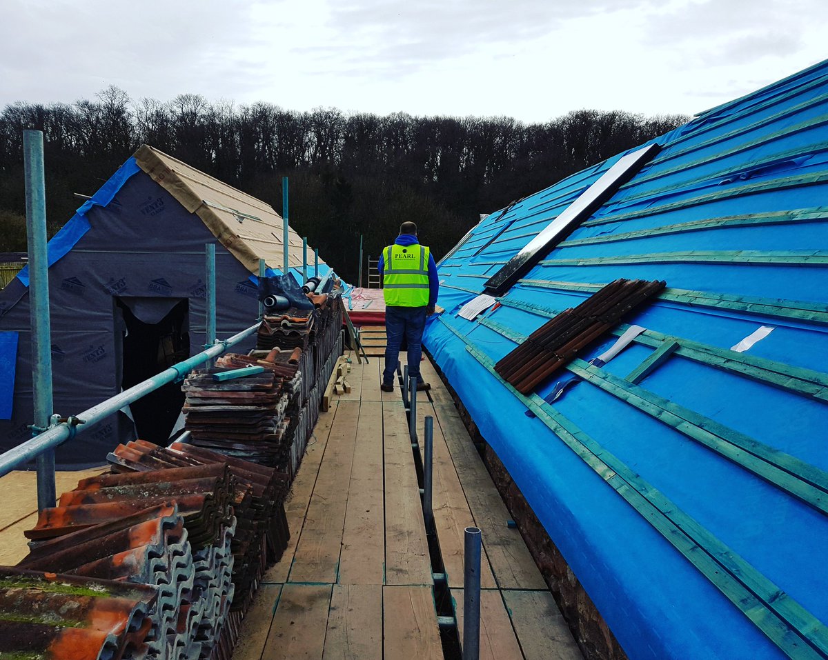 Check up on the #barn #conversion. First #rooflight in 😁. 
#property #investor #conversion #developer #bristolproperty #pearlproperty