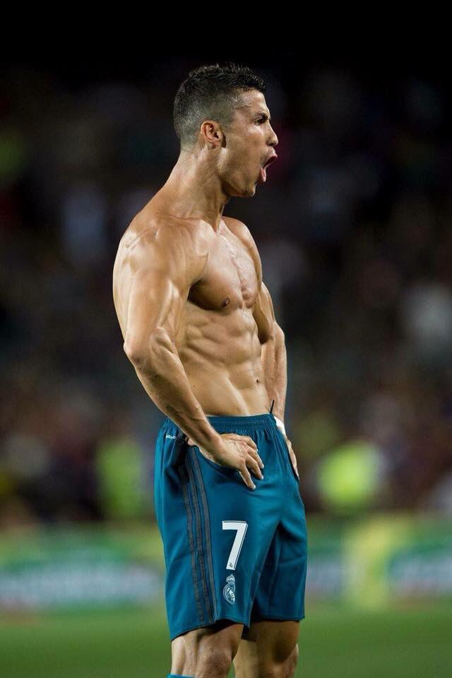 EPLBible's tweet photo. After being studied recently by Real Madrid’s coaching team, Cristiano Ronaldo (aged 33) has the physicality of a fully fit 23-year old player. [COPE] 

- His body fat is 7% (the fittest players have around 10-11%).

- He has 50% muscle mass (other players hardly exceed 46%). https://t.co/Hv7pASi55U