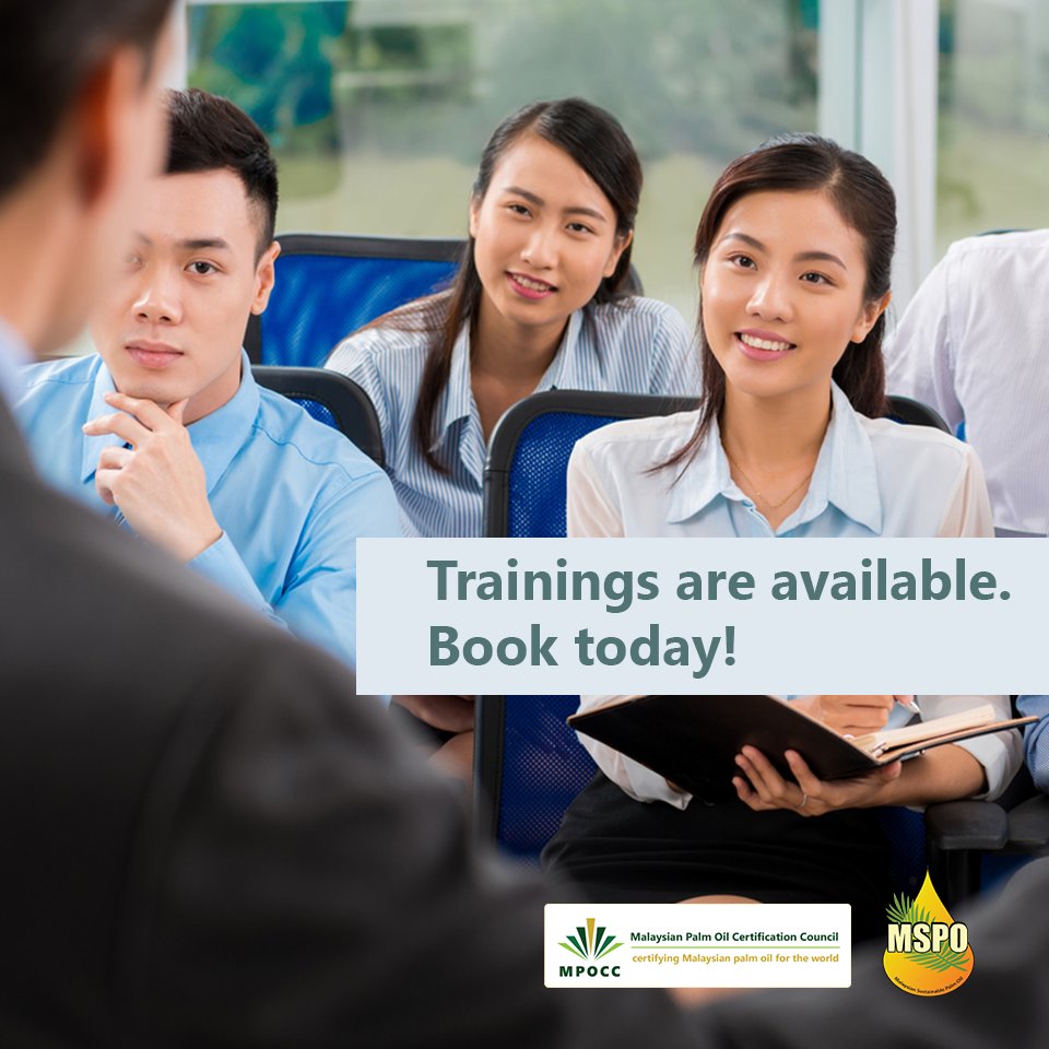 Want to more about the implementation of MSPO? Training is available at mpocc.org.my/mspo-auditor-t…

#mspo #mpocc #mpocc #training #supports #certificationbody #auditor #palmoil #cspo