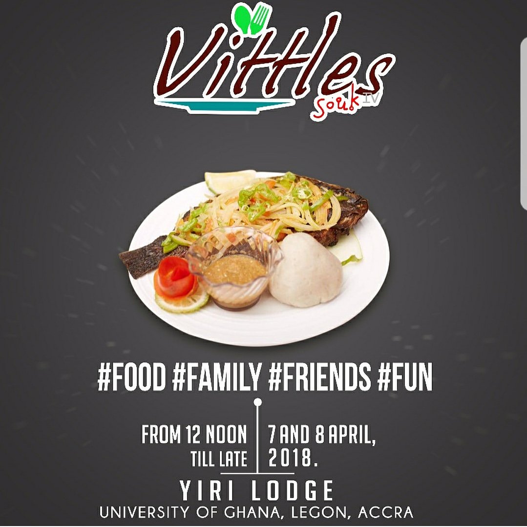 KarmaGhana's tweet photo. Don't forget to drop by Legon University today for the Vittles Souk IV @VittlesGhana food and fun fair. Also be the fist to sample the latest beverages from @KarmaGhana
#accrafoodfair #accratoday #Ghanafood #cocktails #familyday #GhanaBitters #todayinaccra #vittlessoukIV https://t.co/KOwmAbpr8a