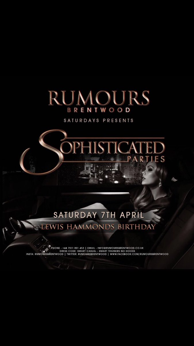 Tonight We All Go <a href="/RumoursBrentwd/">Rumours Brentwood</a> Its <a href="/SophisticatedUK/">SophisticatedParties</a> We Have <a href="/ItsMOORESY/">Mooresy</a> <a href="/ONeilMcD/">O'Neil McDowall</a> &amp; <a href="/DJ_KAYE_/">DJ Kaye</a> On The Decks 🔥