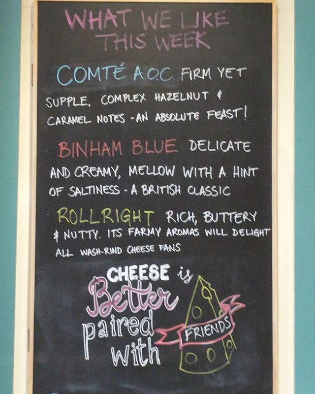 HJfinecheeses's tweet image. Happy Saturday! Come and enjoy our cheeses of the week. Today we offer #Comte #BinhamBlue and #Rollright. #CheeseOfTheWeek Cheese is better shared with friends