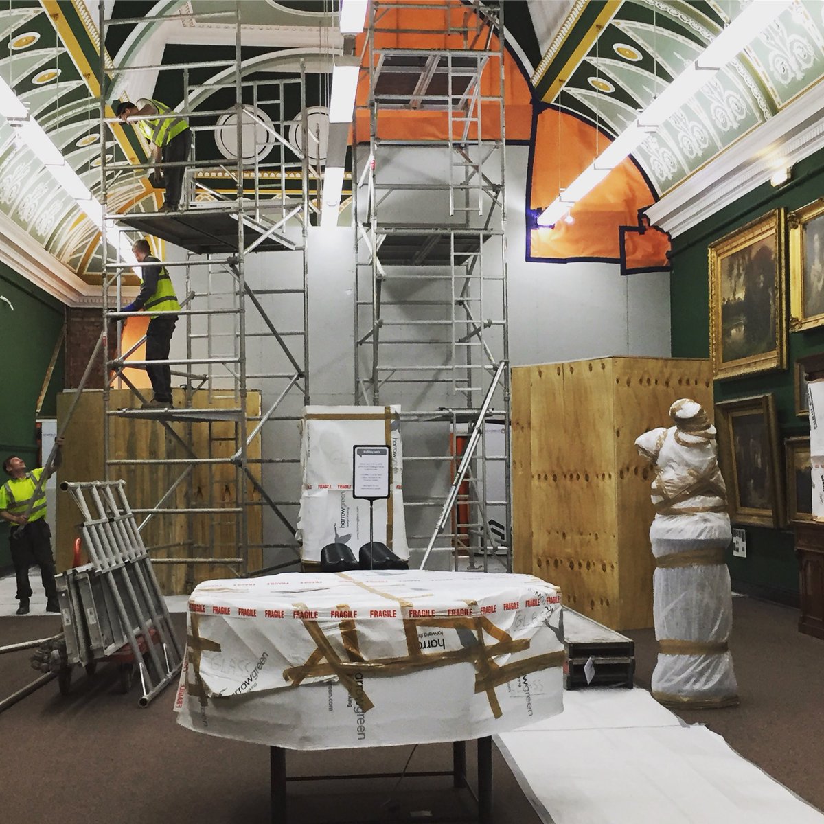 Salford Museum Art Gallery On Twitter Restoration Work