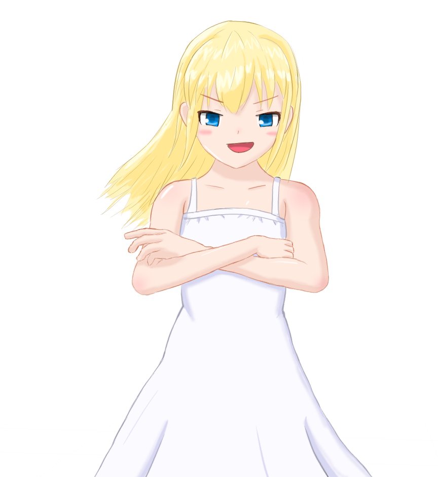 絵59号「金髪さん」
アホの子のつもりで描いていたのに強キャラ感が漂ってしまった。 