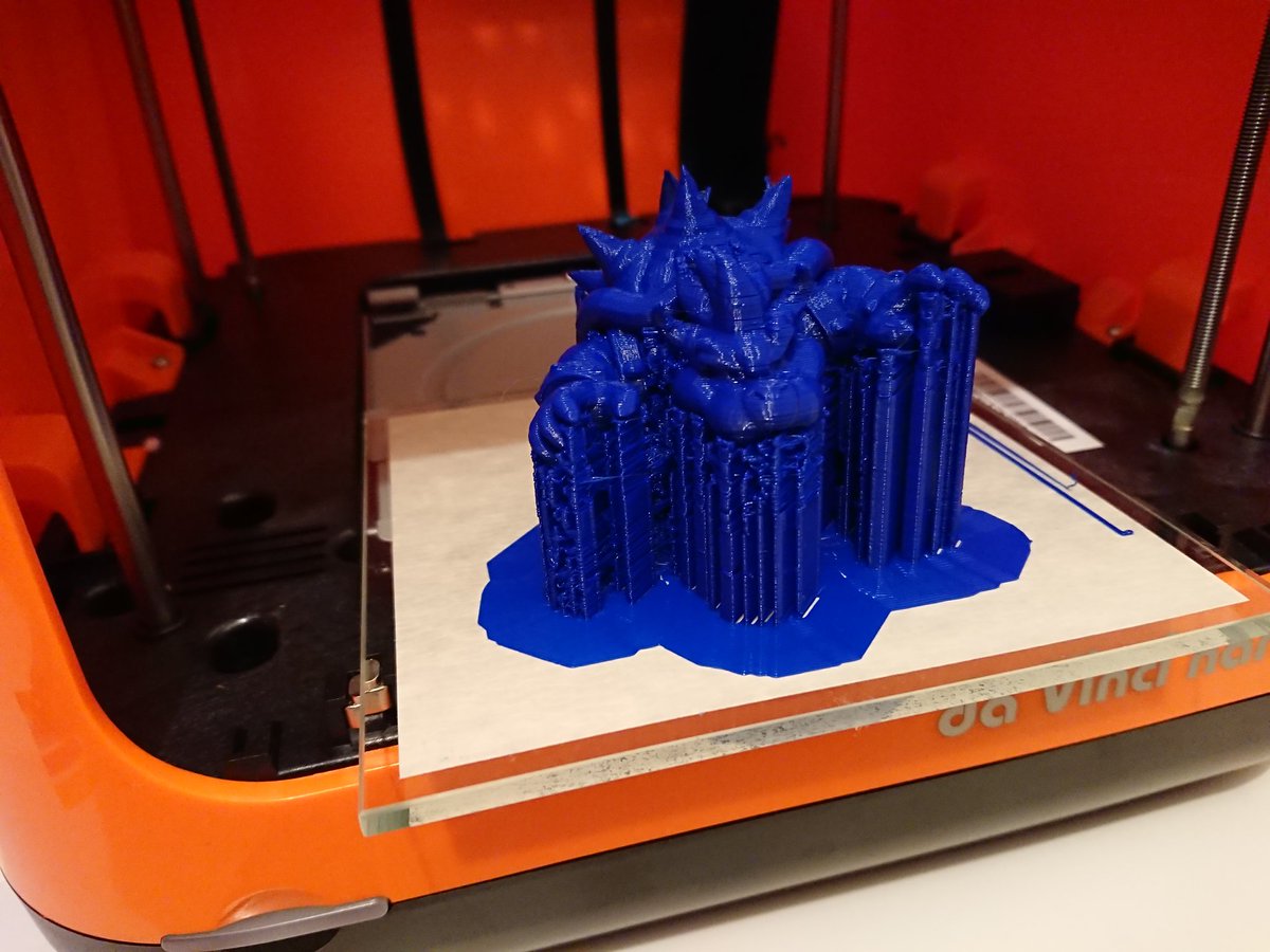 3_daddict's tweet image. #impression3D #bowser #thwomp #mario #Nintendo #daVinciNano  #200microns #Geek #3Dprinting #xyzprinting