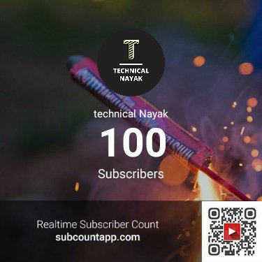 technical Nayak has currently got over 100 subscribers! Check it yourself, go to realtimesubcount.com/#!/UCbdF8RMXP1…
