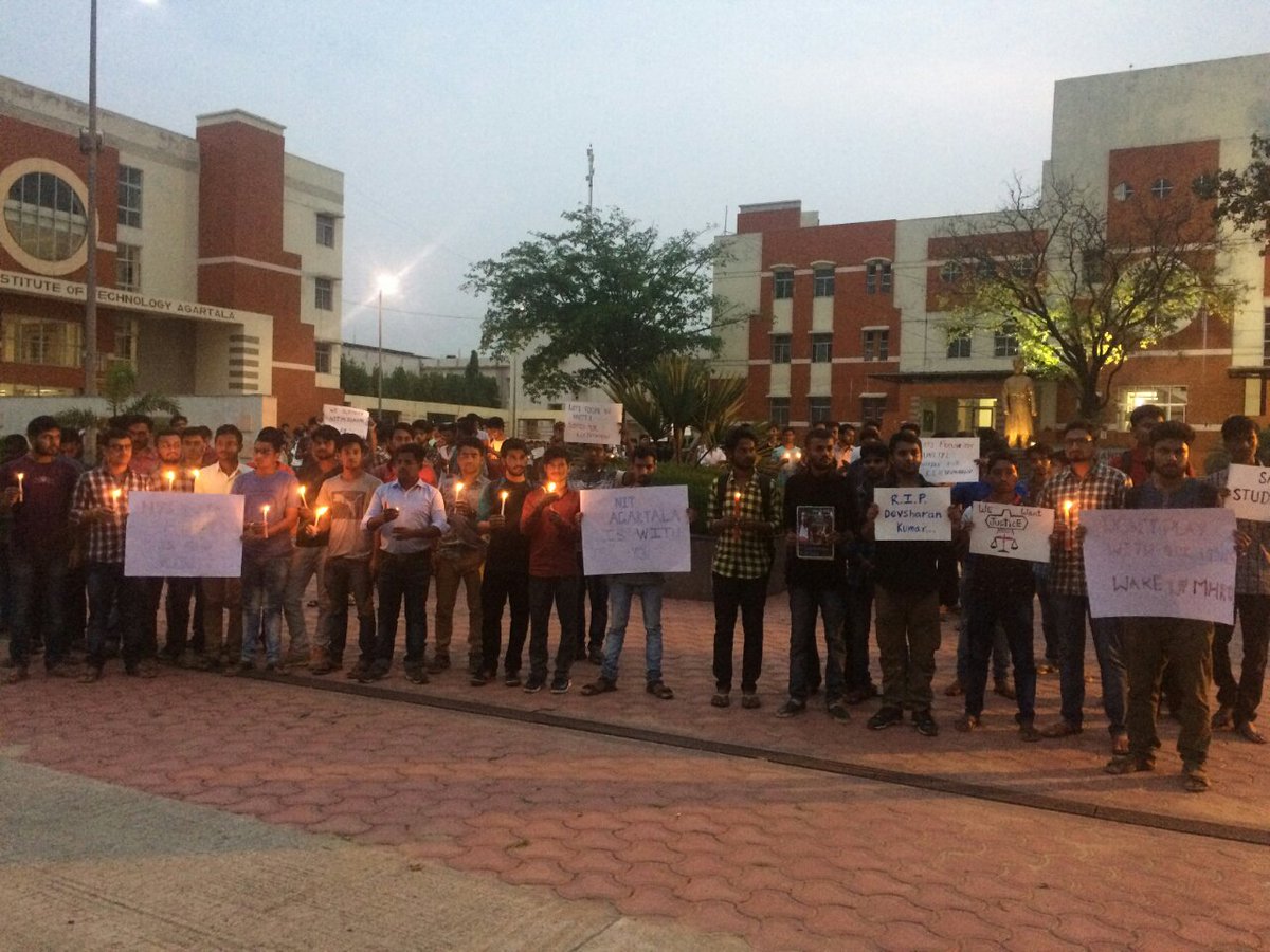 students_nitmz's tweet photo. Support from NIT Agartala for #justicefordevsharan due to #CORRUPTED_NITMZ_ADMINISTRATION
#NITMZ_DEATH @airnews_agt @ATC_BAND @News18Northeast @NewsLiveGhy @DY365 @PrakashJavdekar @pratidintime @TimesNow @timesofindia @htTweets @Dainik_Jagaran @airnews_aizawl @DDNewsLive @ZeeNews https://t.co/CMfE5WvcVv