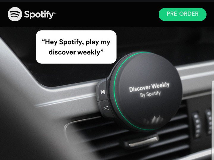AndroidAuth's tweet photo. #spotify likely launching an in-car audio device on April 24 https://t.co/4ogOOEA9PQ https://t.co/2xYGmQcgxs
