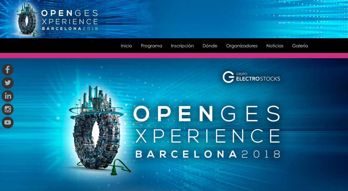 ¿Todavía no has visitado la #Web de Open GES Xperience 2018? 
¡Inscríbete en el mayor evento para la puesta al día del instalador!
👉 17 de Mayo de 2018 👈
🔔 Innovation Awards iElektro 🔔
opengesxperience.com
