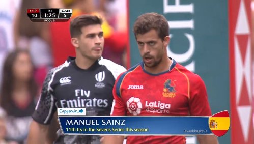 ferugby's tweet image. #ESPvCAN | Min 6 Sainz-Trápaga engaña a la defensa y nos ponemos por delante España 12-5 @CanadaSevens #VamosLeones #TeamESP