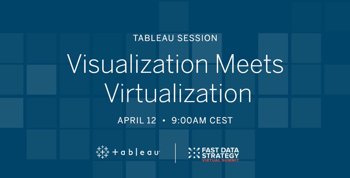 tableau's tweet image. Want to build a culture of agile BI in your organization? Join Andy Kemp’s #FastDataStrategy virtual session to learn how: tabsoft.co/2GzeRQc